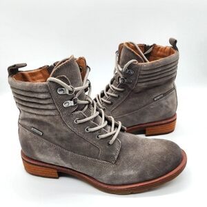 SOFT Baxter Pietra Gray Suede Waterproof  Ankle Boots Size 7.5